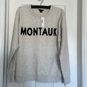 J Crew grey Montauk Sweater